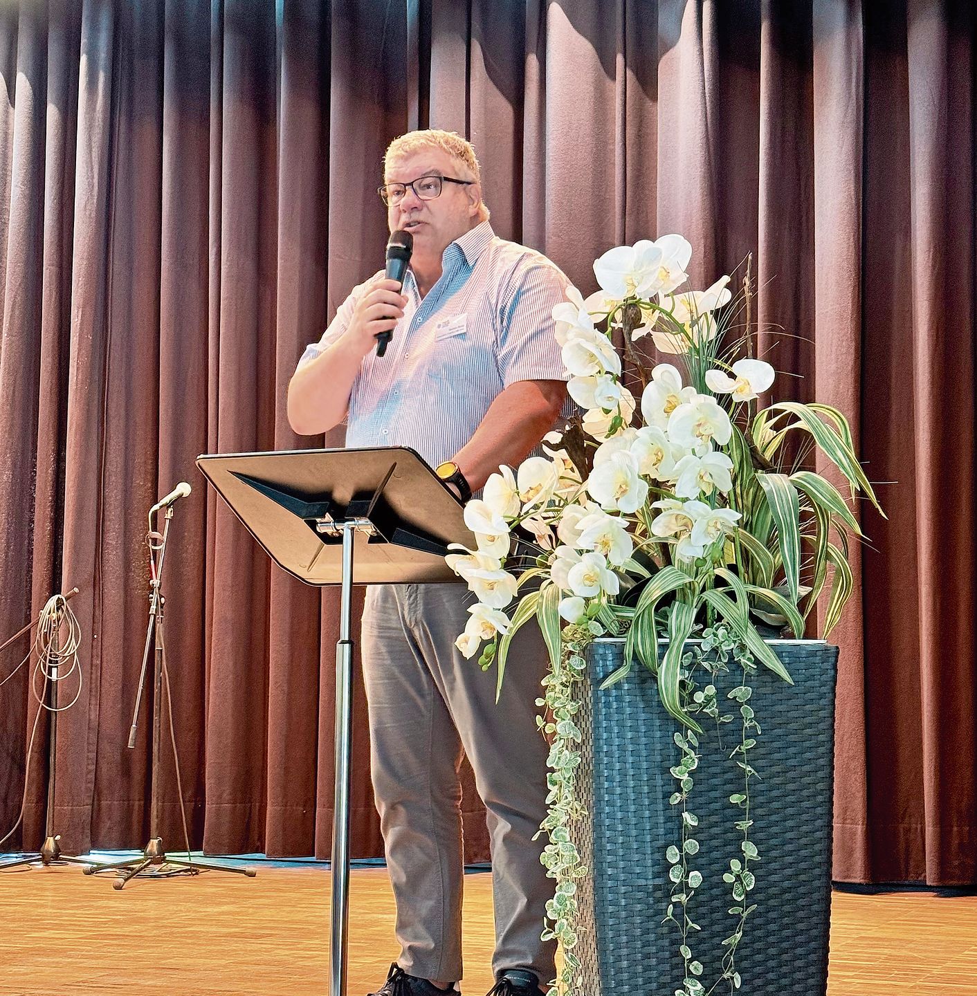 Gemeinderat Hannes Bopp am Zertifikatsanlass.Foto: Verena Schmidtke