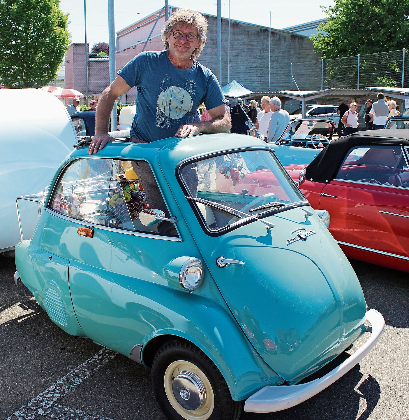 Peter in seiner «Knutschkugel».Foto: DHu