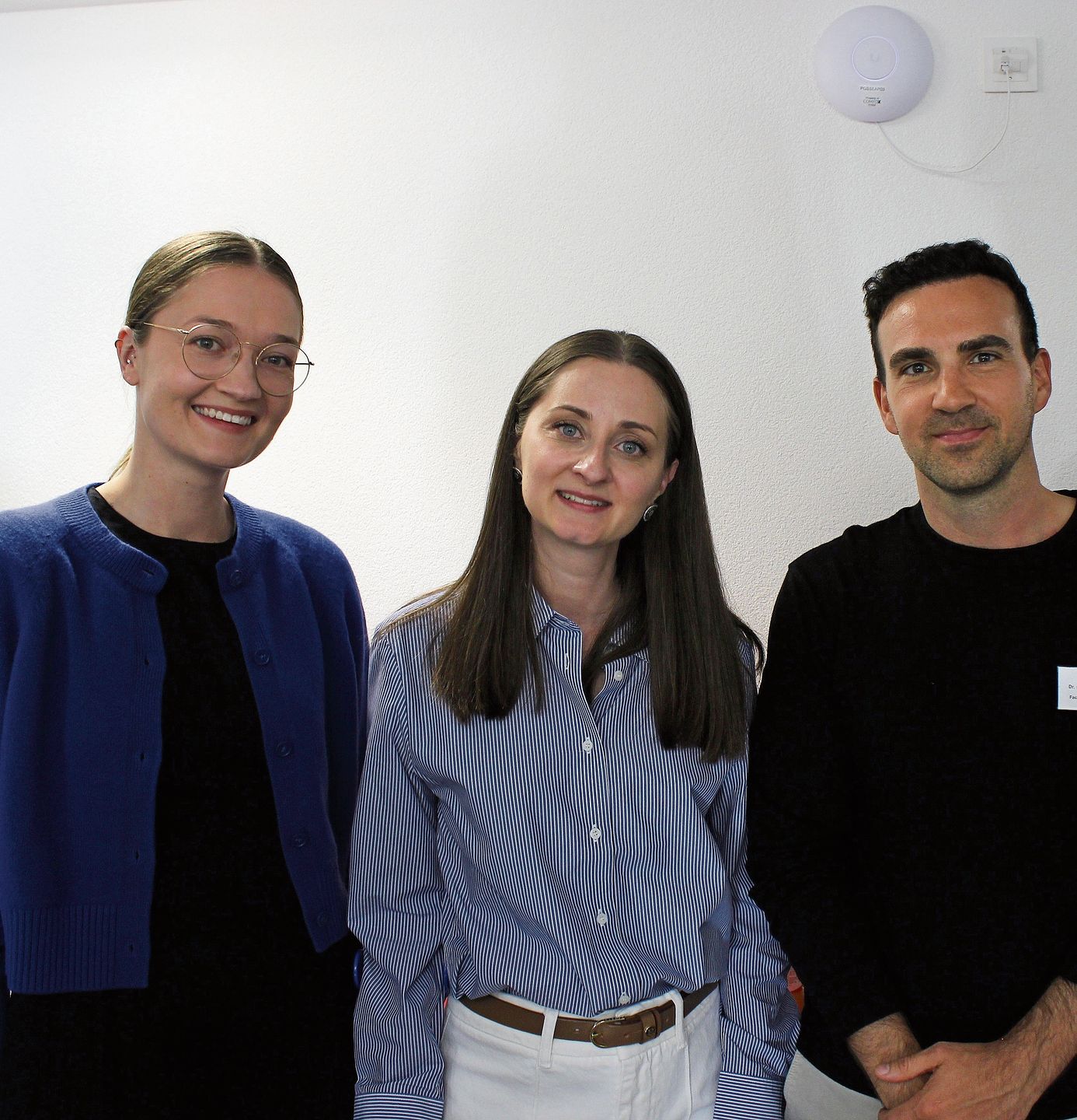 Das neue Ärzteteam: Kotryna Šileikaitė, Iryna Koran und Leon Zwimpfer.Foto: Debora Hugentobler