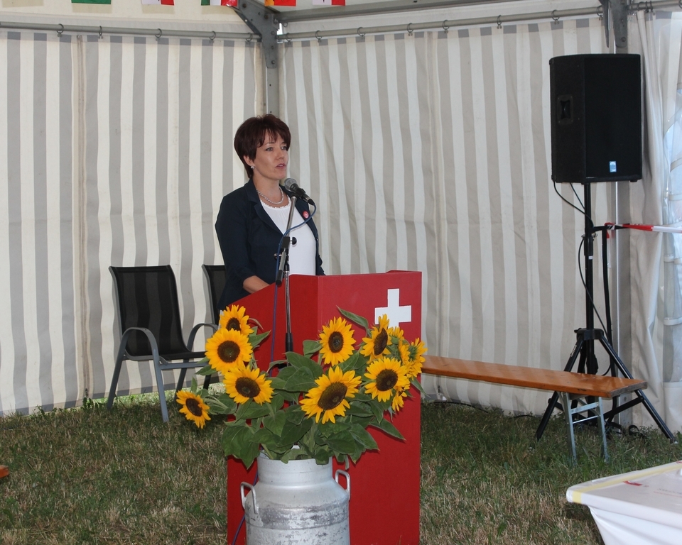 Stellte die Frage nach der Würde des Menschen:  Festrednerin Jacqueline Felder. Foto: Alexander Studer
