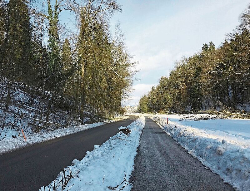 Seit Samstag wieder passierbar: Die Strecke von Ammerswil nach Lenzburg.Fotos: Manuela Page