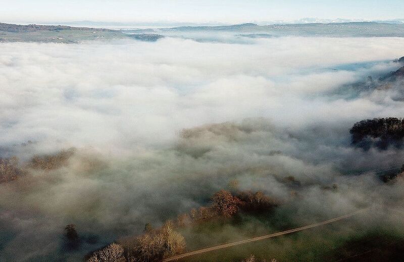 Sonne lange kaum zu sehen: Im Dezember lag oft dicker Nebel über dem Seetal.  Foto: Andreas Walker
