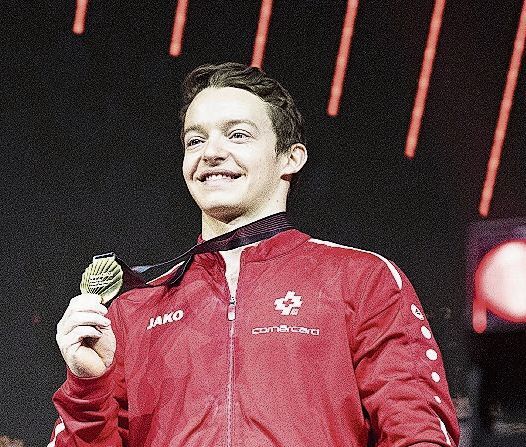 EM-Bronze am Barren: Christian Baumann aus Leutwil. Foto: Keystone/Georgios Kefalas