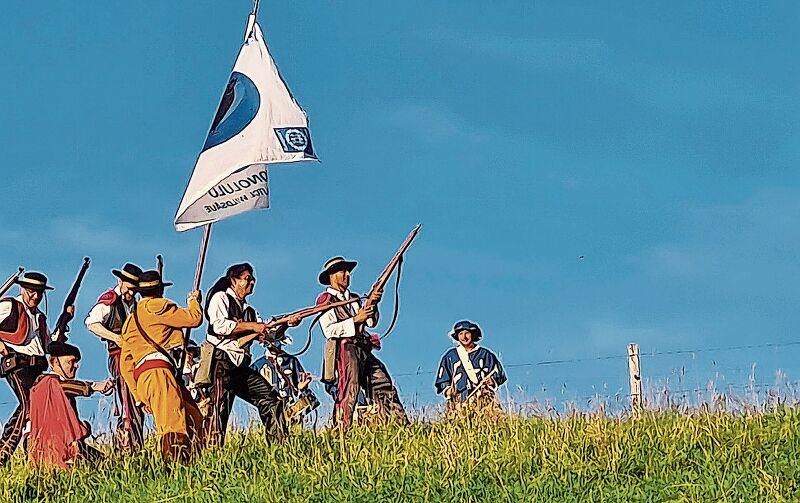 Sie schreiben heuer die Geschichte neu: Die Freischaren erzielen beim ersten Manöver einen historischen Sieg. Foto: Carolin Frei
