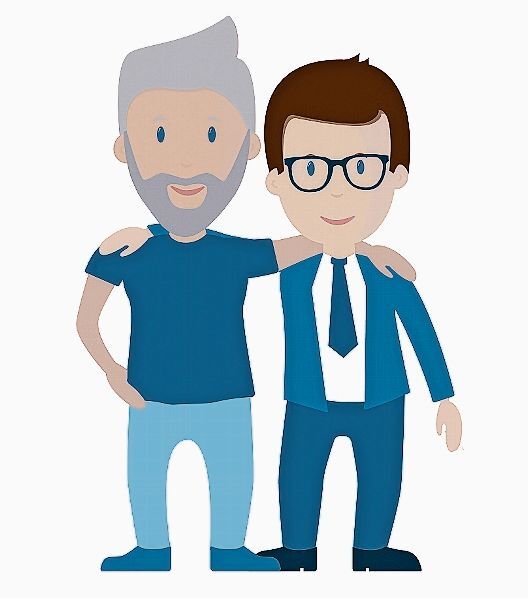 Freunde machen gesund. Illustration: mky