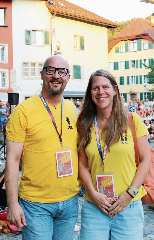 Eingespieltes Team: Christoph Erne und Christine Wiedmer vom Gaukler-OK. Foto: Romi Schmid
