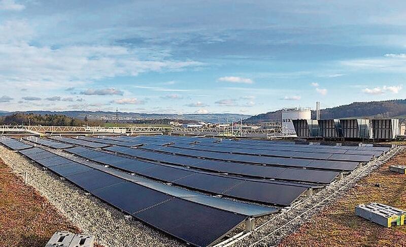 Setzt auf Nachhaltigkeit: Die Türenfirma Brunex aus Brunegg hat auf ihren Dächern 1200 Solarmodule verbaut. Foto: zvg