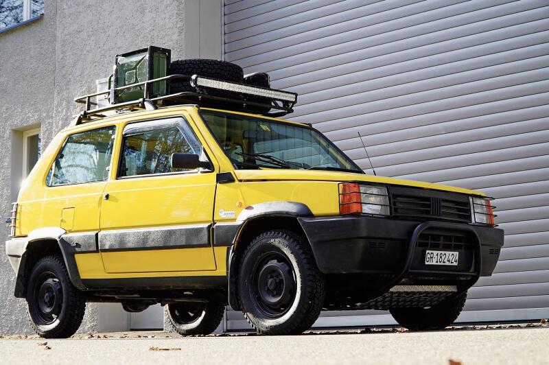 Starten Abenteuer im hohen Norden: Der umgebaute Fiat Panda. Foto: zvg/jf
