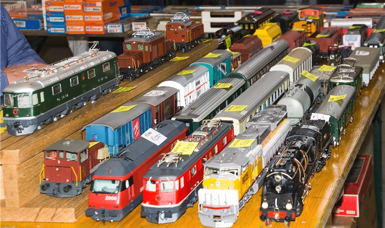 Ob Eisenbahnen oder Autos, die Auswahl an geeigneten «Spielzeugen» war riesig.
