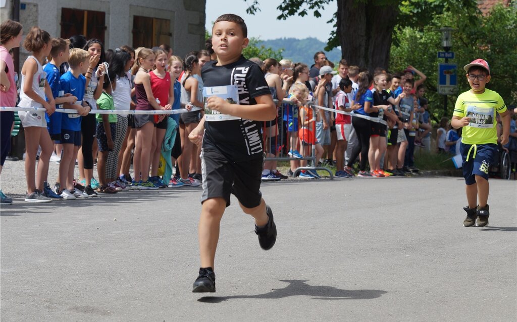 <em>Voller Einsatz für eine gute Note:</em> 874 Schüler absolvierten je nach Altersklasse eine Strecke über 800 oder 2000 Meter. Fotos: Ruedi Burkart <em>Voller Einsatz für eine gute Note:</em> 874 Schüler absolvierten je nach Altersklasse eine Strecke über 800 oder 2000 Meter. Fotos: Ruedi Burkart