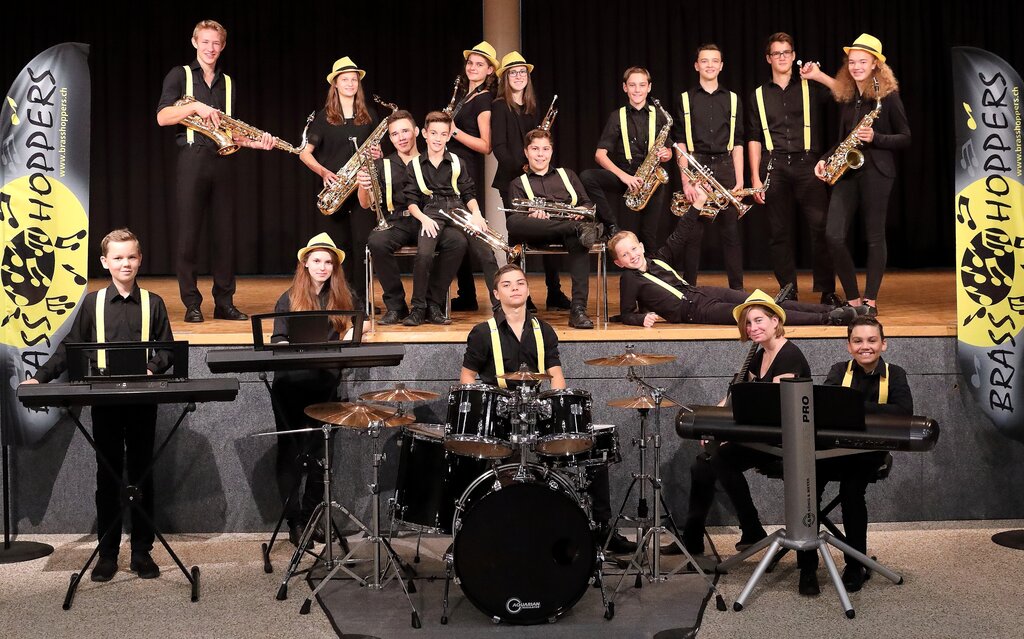 <em>Spielen am Harrogate International Youth Festival:</em> Die im Oberen Seetal beheimateten «Crazy Hoppers». Fotos: zvg
