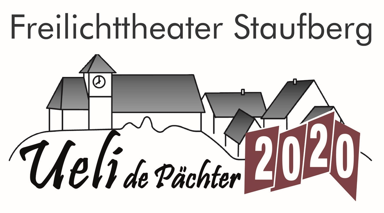 <em>Neueste Produktion:</em> Logo des Freilichttheaters Staufberg zu «Ueli de Pächter 2020». Foto: zvg