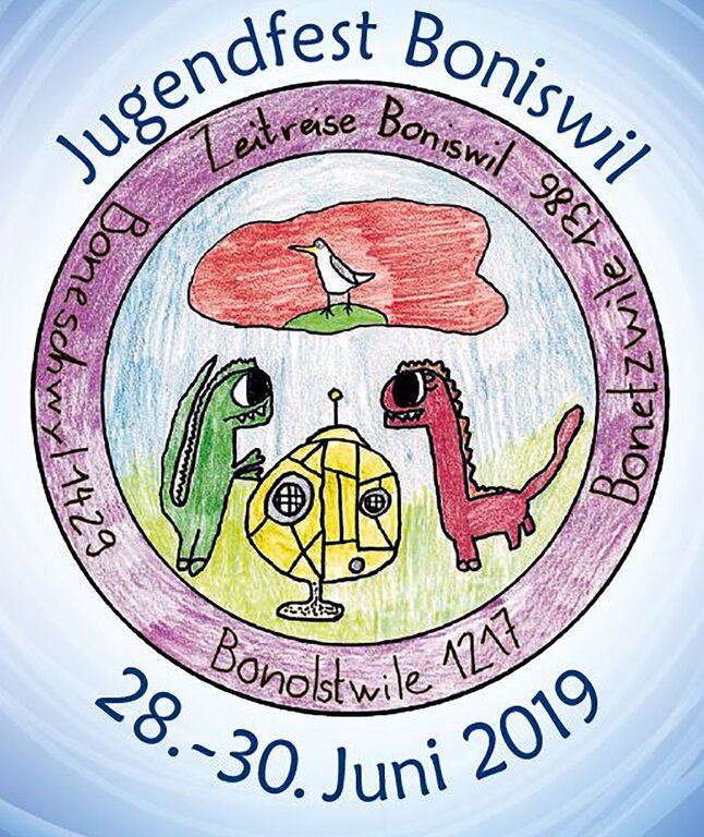 <em>Von Drittklässlerin kreiert:</em> Jugendfest-Logo von Boniswil. Zeichnung: Anouk Hess <em>Von Drittklässlerin kreiert:</em> Jugendfest-Logo von Boniswil. Zeichnung: Anouk Hess