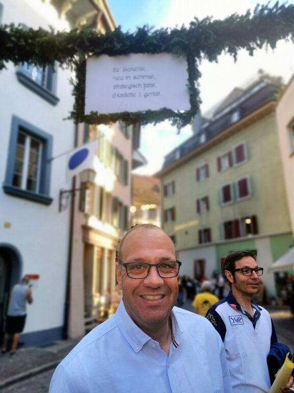 Stolz auf die Erwähnung: General Stephan Weber in der Leuengasse. Foto: Fritz Thut